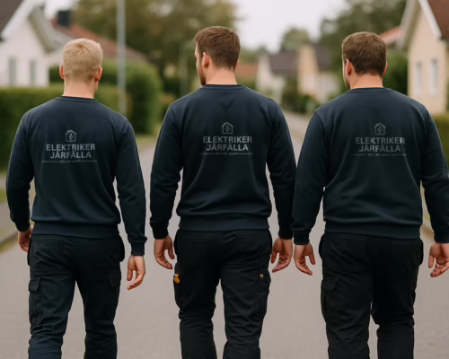 Certifierade elektriker i Järfälla – gruppbild