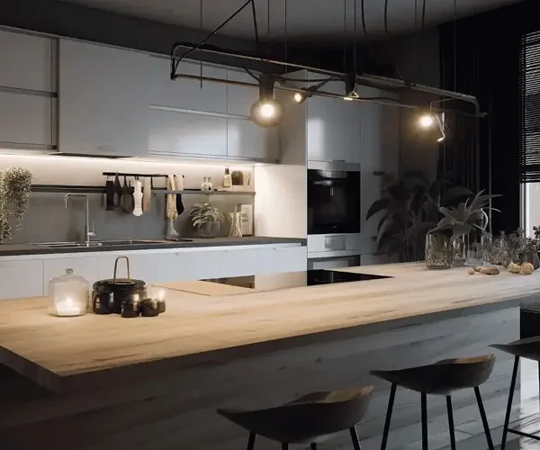 Elektriker installerar spotlight i bostad i Järfälla
