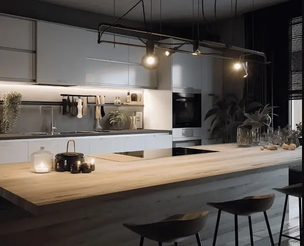 Elektriker installerar spotlight i bostad i Järfälla